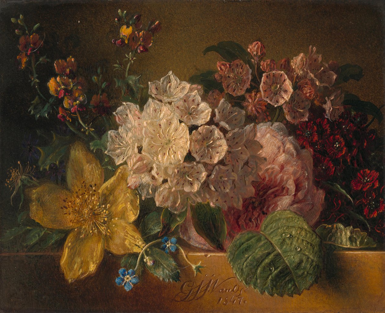 Bloemen door Georgius Jacobus Johannes van Os