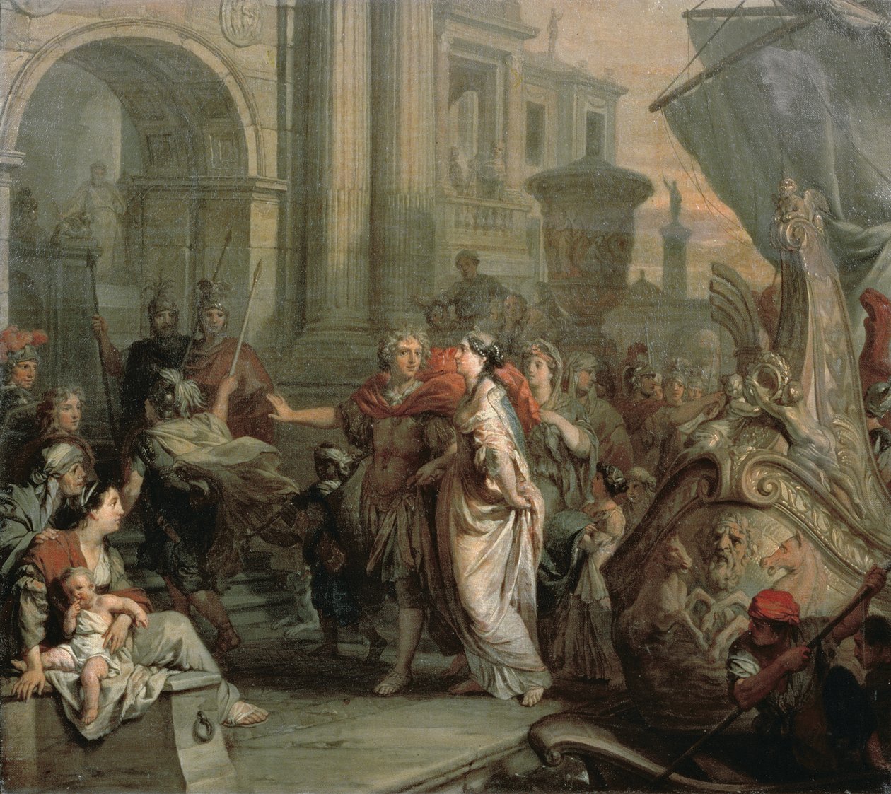 De ontscheping van Cleopatra in Tarsus door Gerard de Lairesse