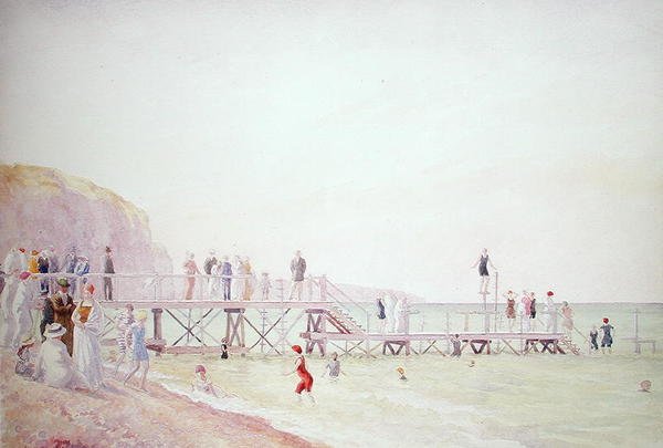 Het strand door Gerard Chowne