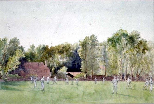 De Cricketwedstrijd door Gerard Chowne