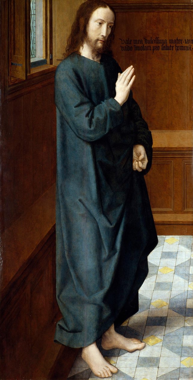 Christus neemt afscheid van de Maagd door Gerard David