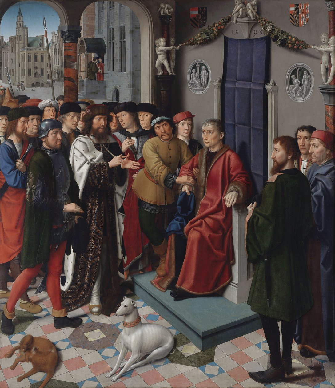 Dutch: Het oordeel van Cambyses: de aanhouding van Sisamnes Judgement of Cambyses: The Arrest of Sisamnes door Gerard David