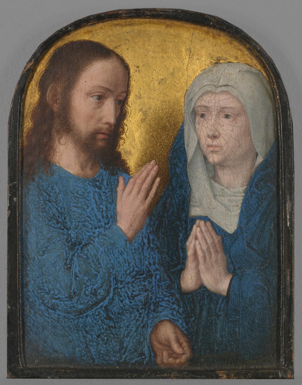Teil eines Diptychons: Abschied Christi von Maria door Gerard David
