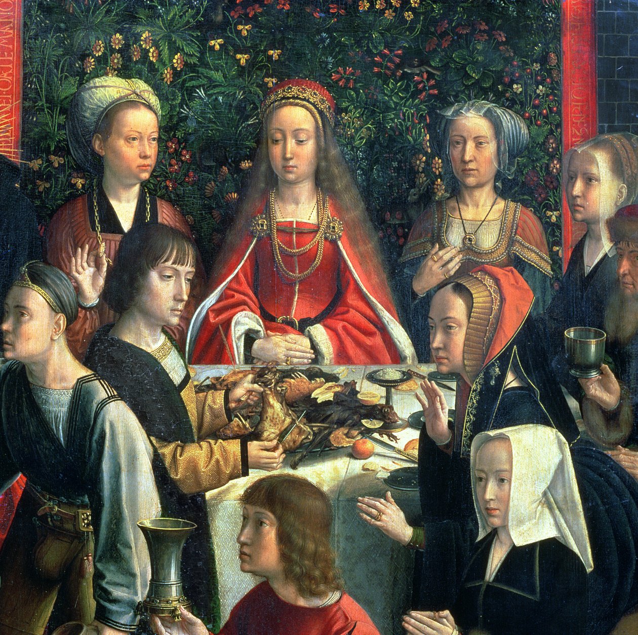 De Bruiloft te Kana (detail) door Gerard David