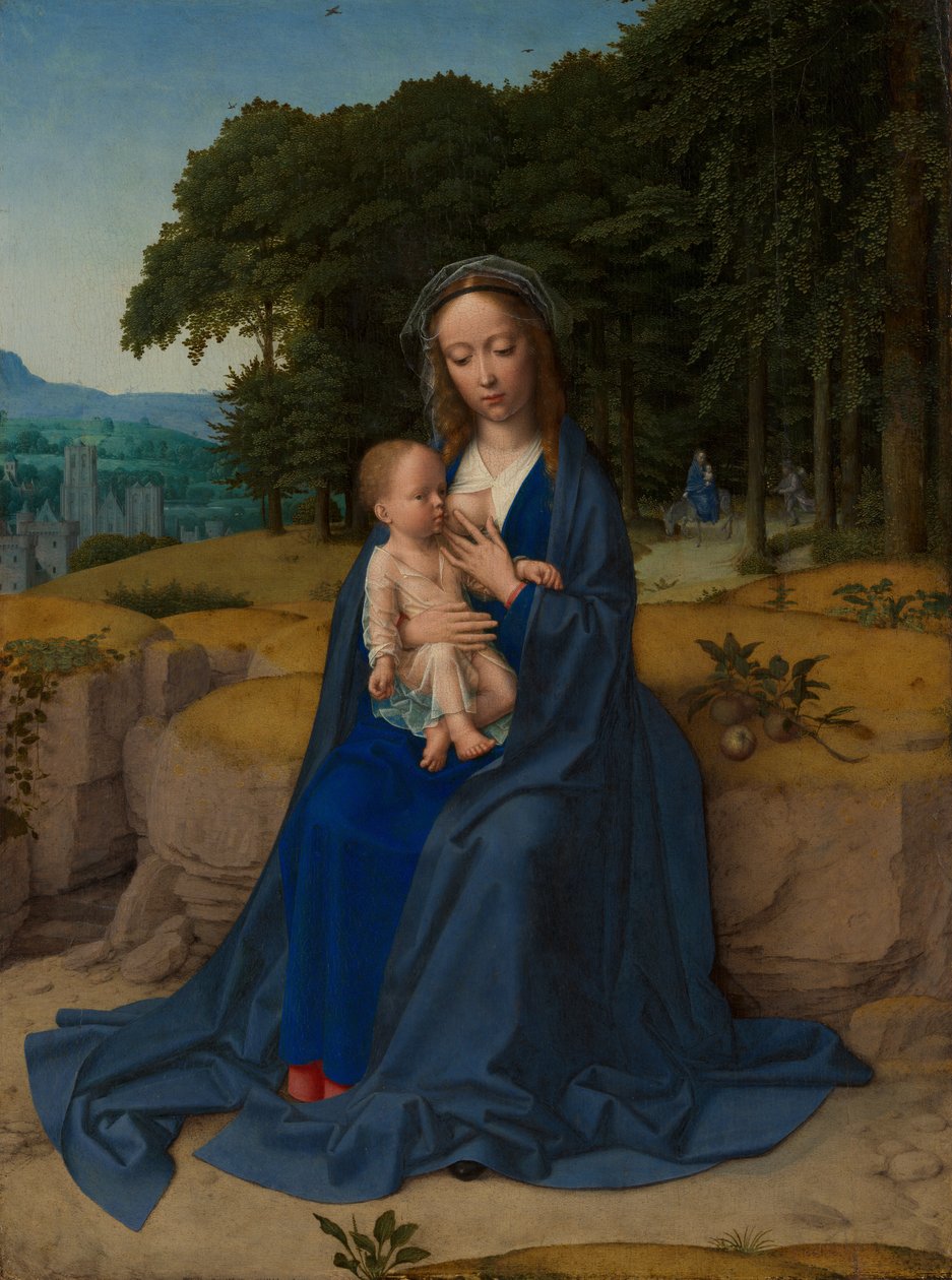 De Rust tijdens de Vlucht naar Egypte door Gerard David