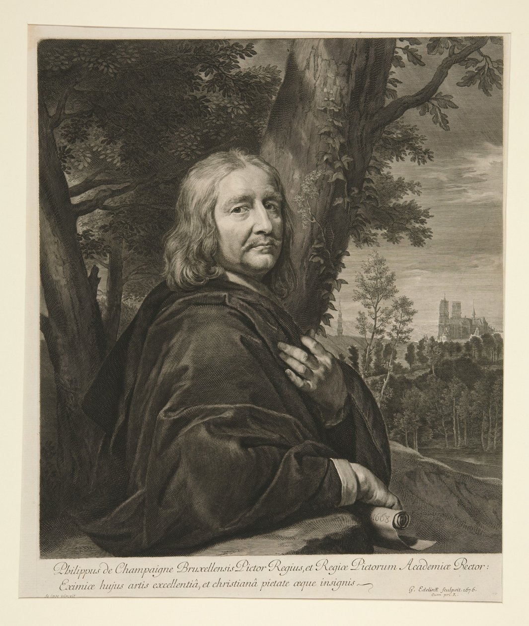 Filips van Champaigne door Gérard Edelinck