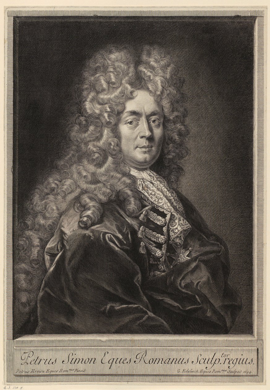 Portret van André Hameau door Gérard Edelinck