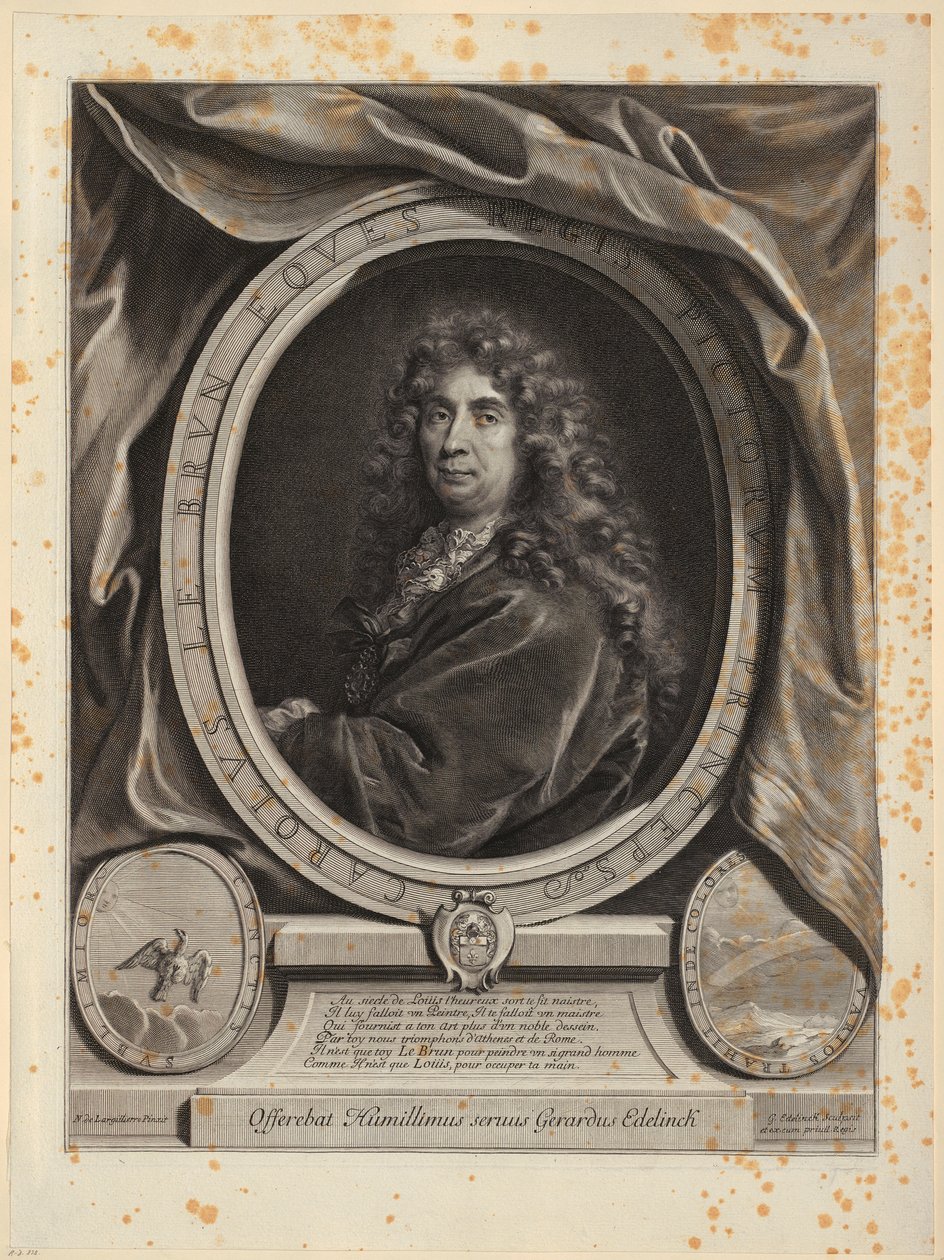 Portret van Eustache Teissier door Gérard Edelinck