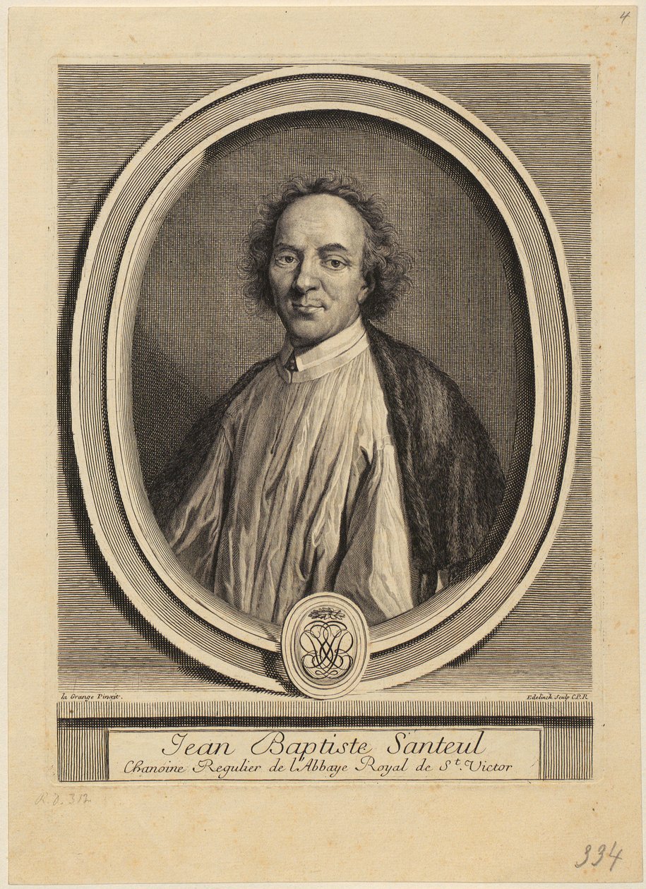 Portret van Jacques Sarrazin door Gérard Edelinck