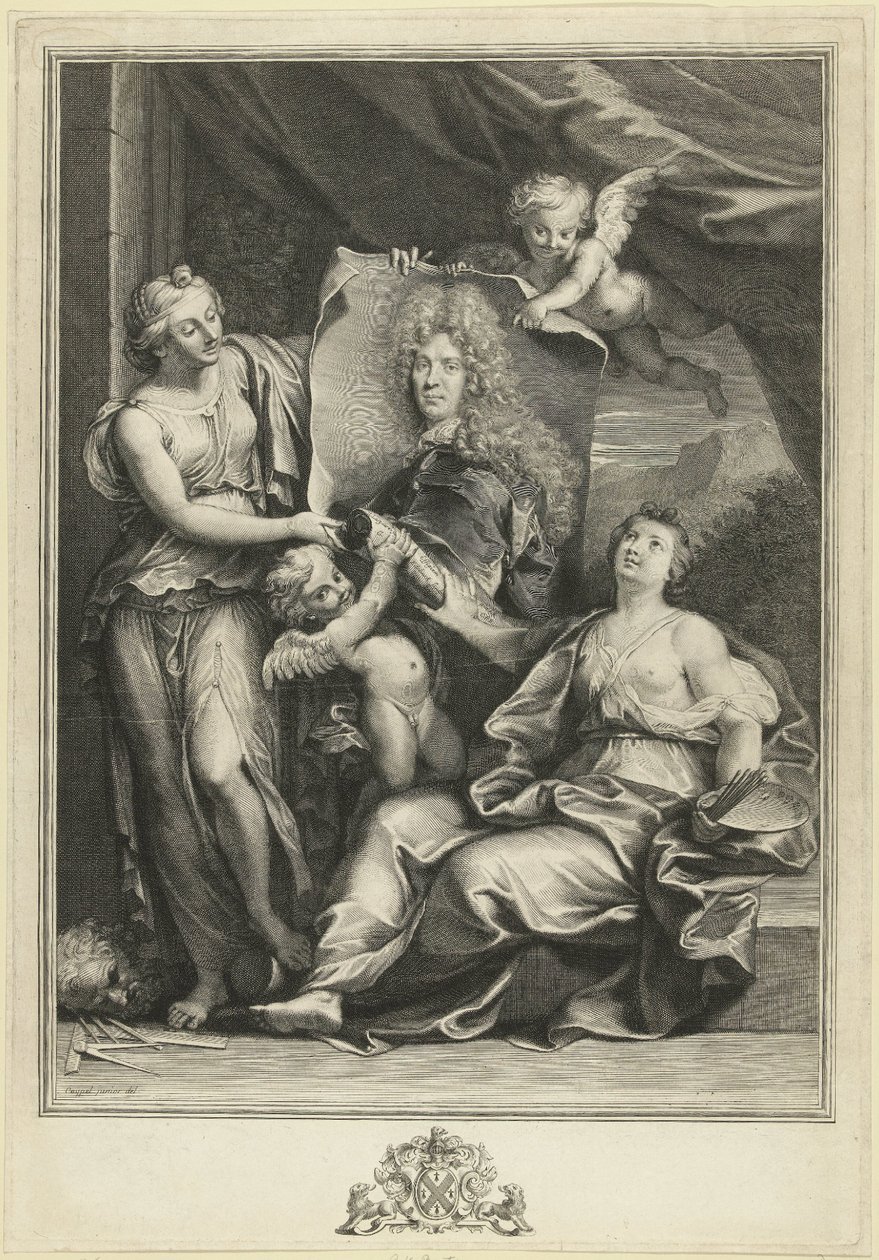 Portret van Pierre Vincent Bertin door Gérard Edelinck