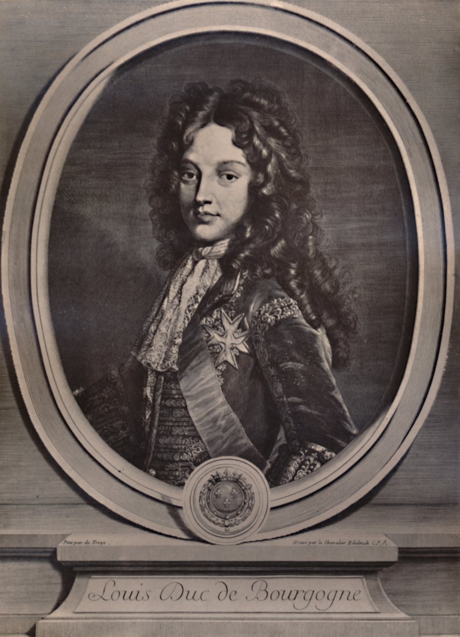 Louis, Hertog van Bourgondië, Dauphin van Frankrijk en vader van Koning Lodewijk XV, ca. 1700 1894 door Gerard Edelnick