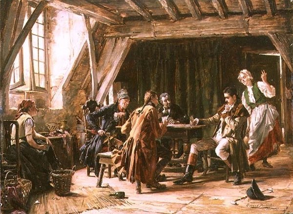 Het kaartspel door Gerard Portielje