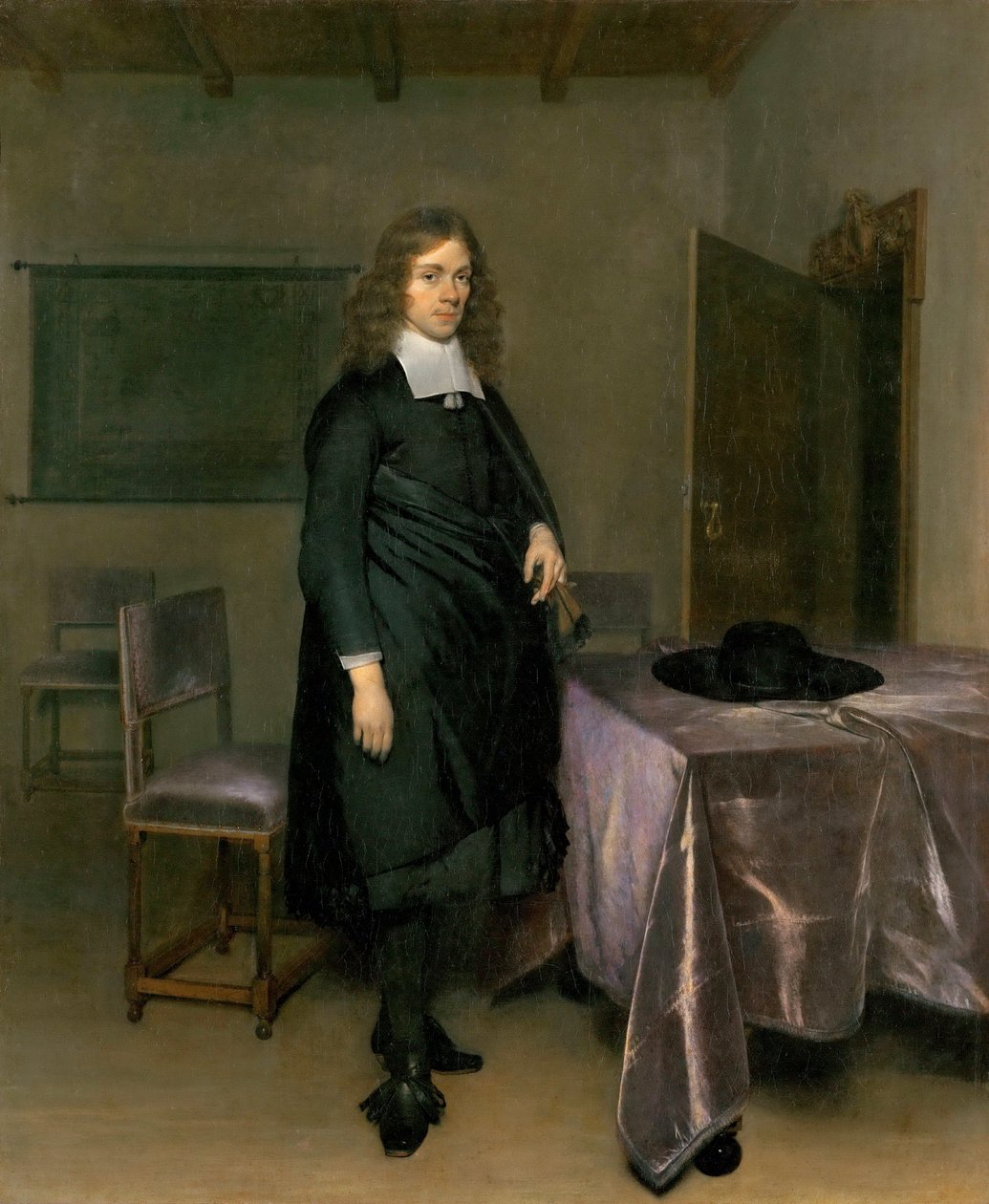 Portret van een man door Gerard Terborch