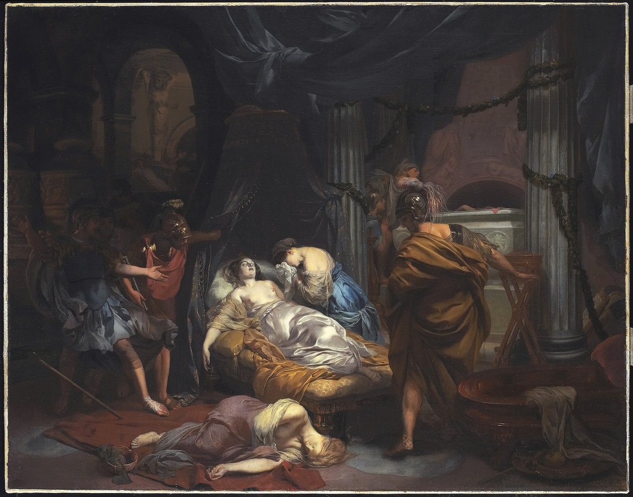 De Dood van Cleopatra, 1686 door Gerard de Lairesse