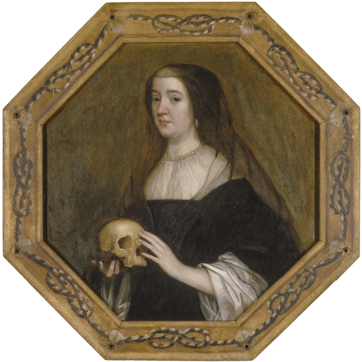 Portret van Amalia van Solms door Gerard van Honthorst
