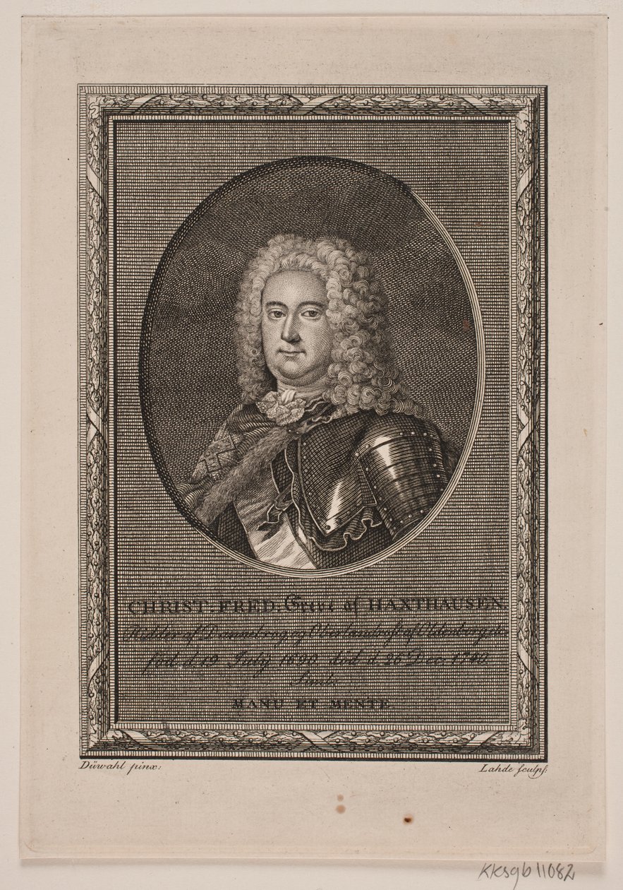 Christian Frederik graaf van Haxthausen door Gerhard Ludvig Lahde