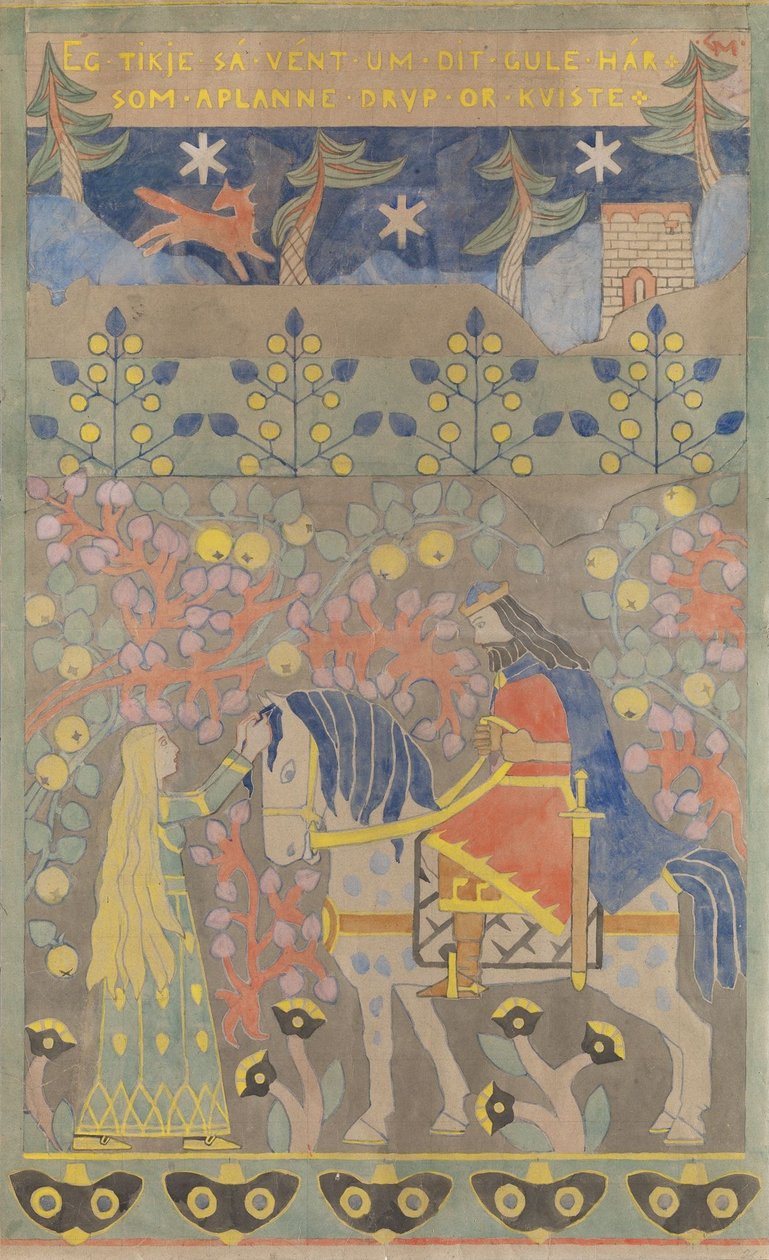 Das gelbe Haar door Gerhard Munthe