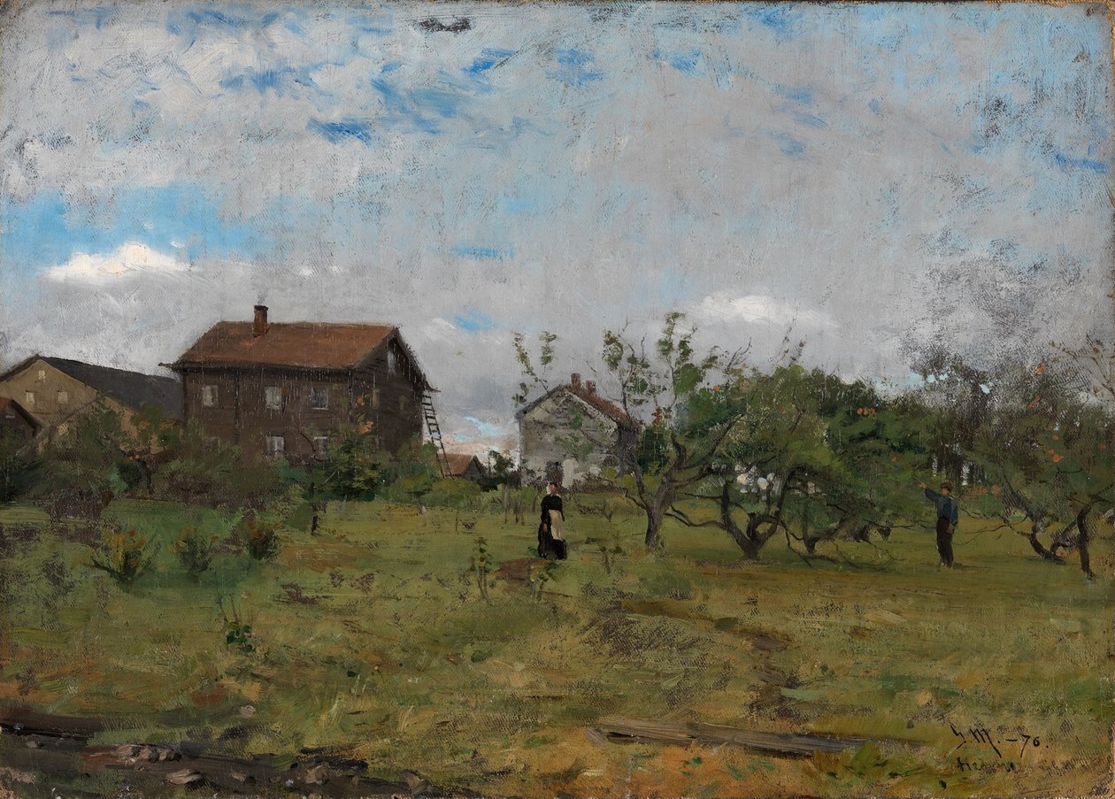 Boerderij in Hedmark door Gerhard Munthe