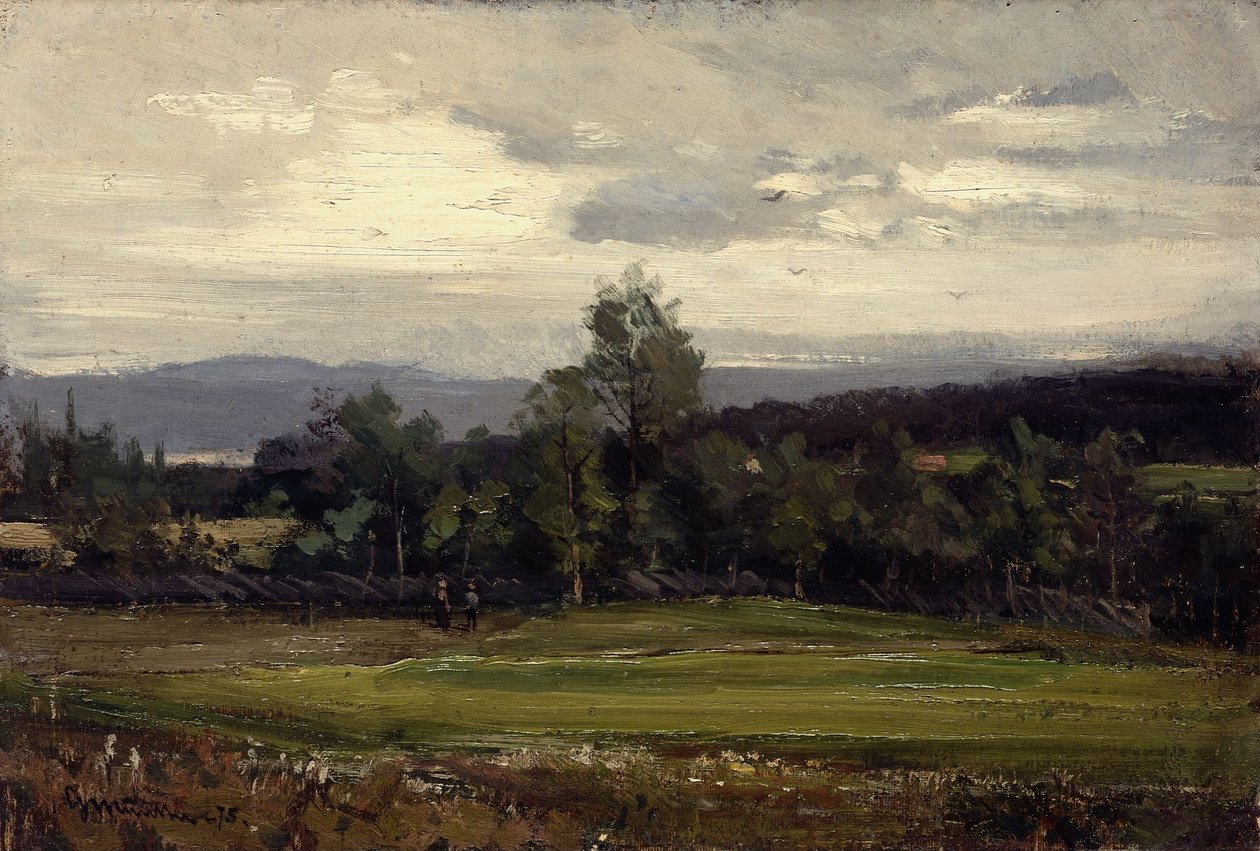 Velden in Hedmark in de zomer door Gerhard Munthe