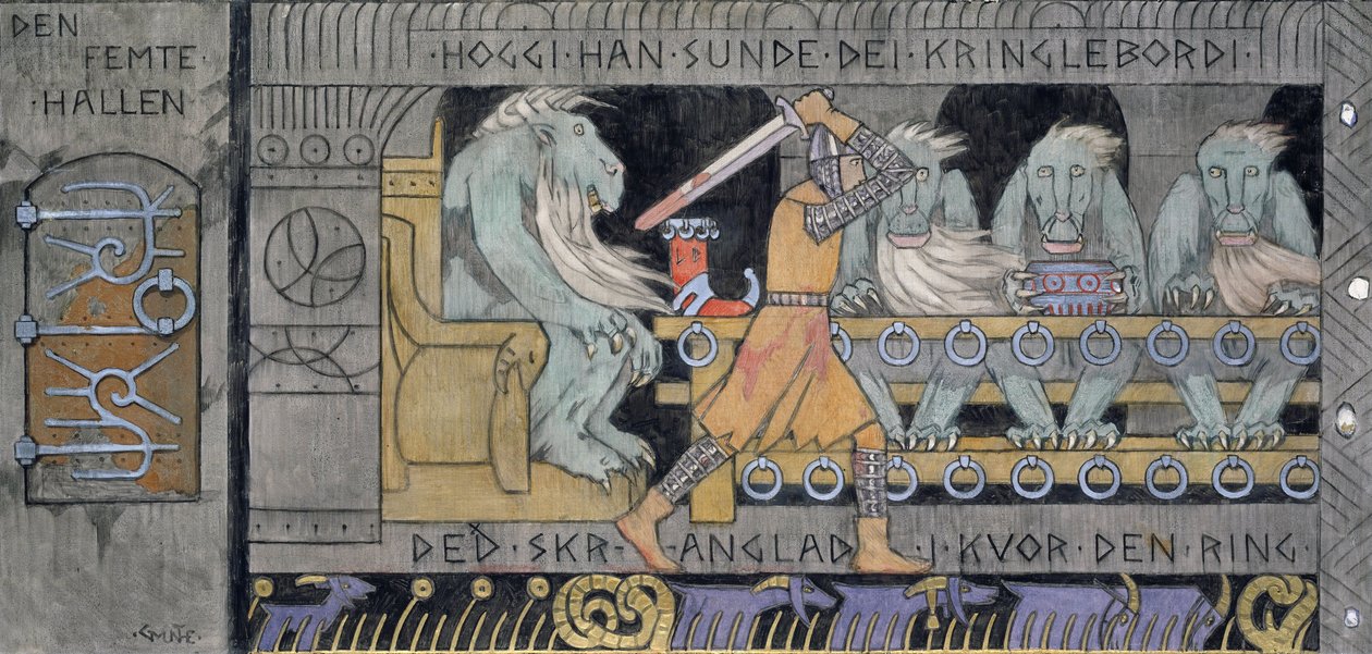 De vijfde zaal door Gerhard Peter Frantz Vilhelm Munthe