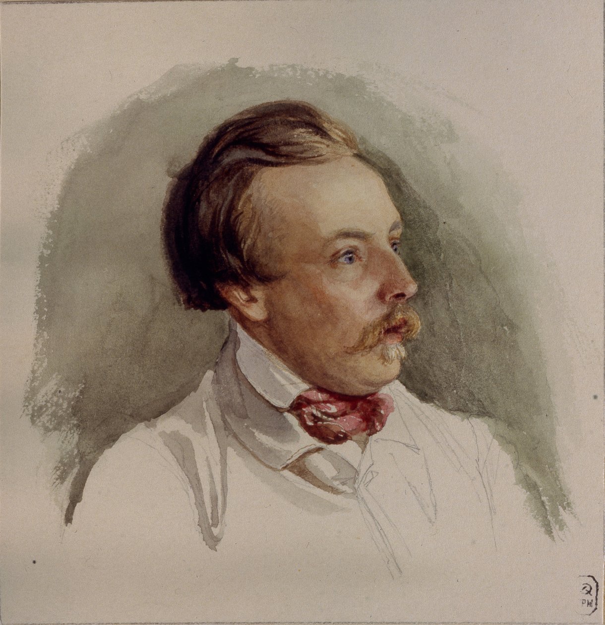 Portret van de schilder Alexander von Kotzebue door Gerhard Wilhelm Reutern von