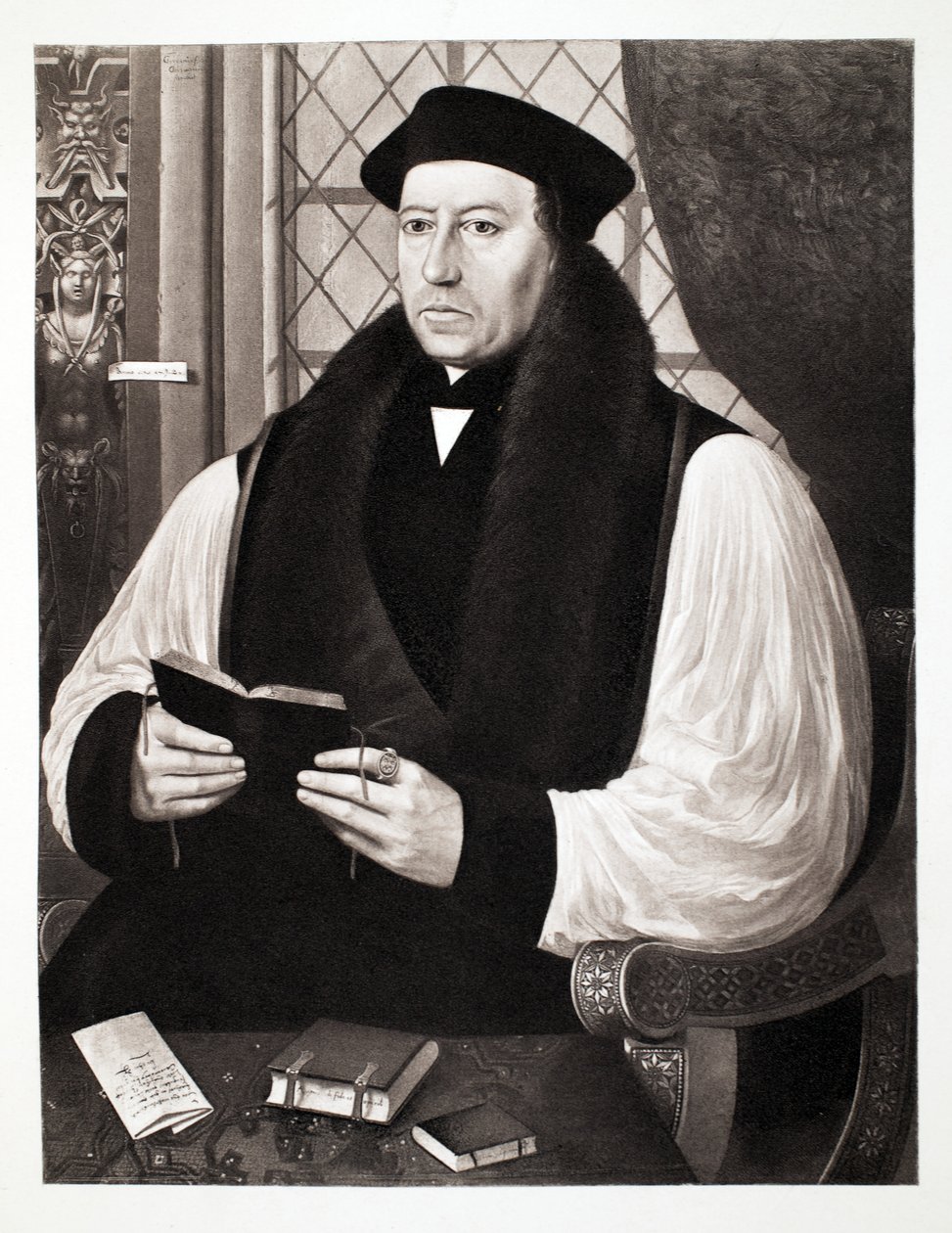 Thomas Cranmer, aartsbisschop van Canterbury, 1546, pub. 1902 door Gerlach Flicke