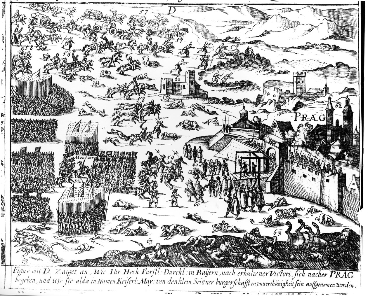 Defenestratie van Praag, 1618 door German School