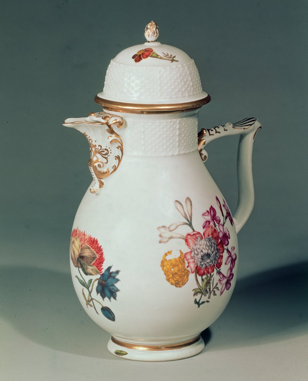 Meissen koffiepot, c.1740-50 door German School