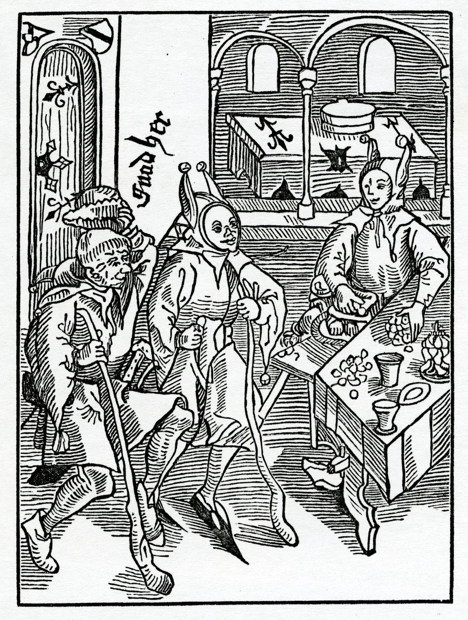 Van Hebzucht of Gierigheid en Verkwisting, illustratie uit Alexander Barclay