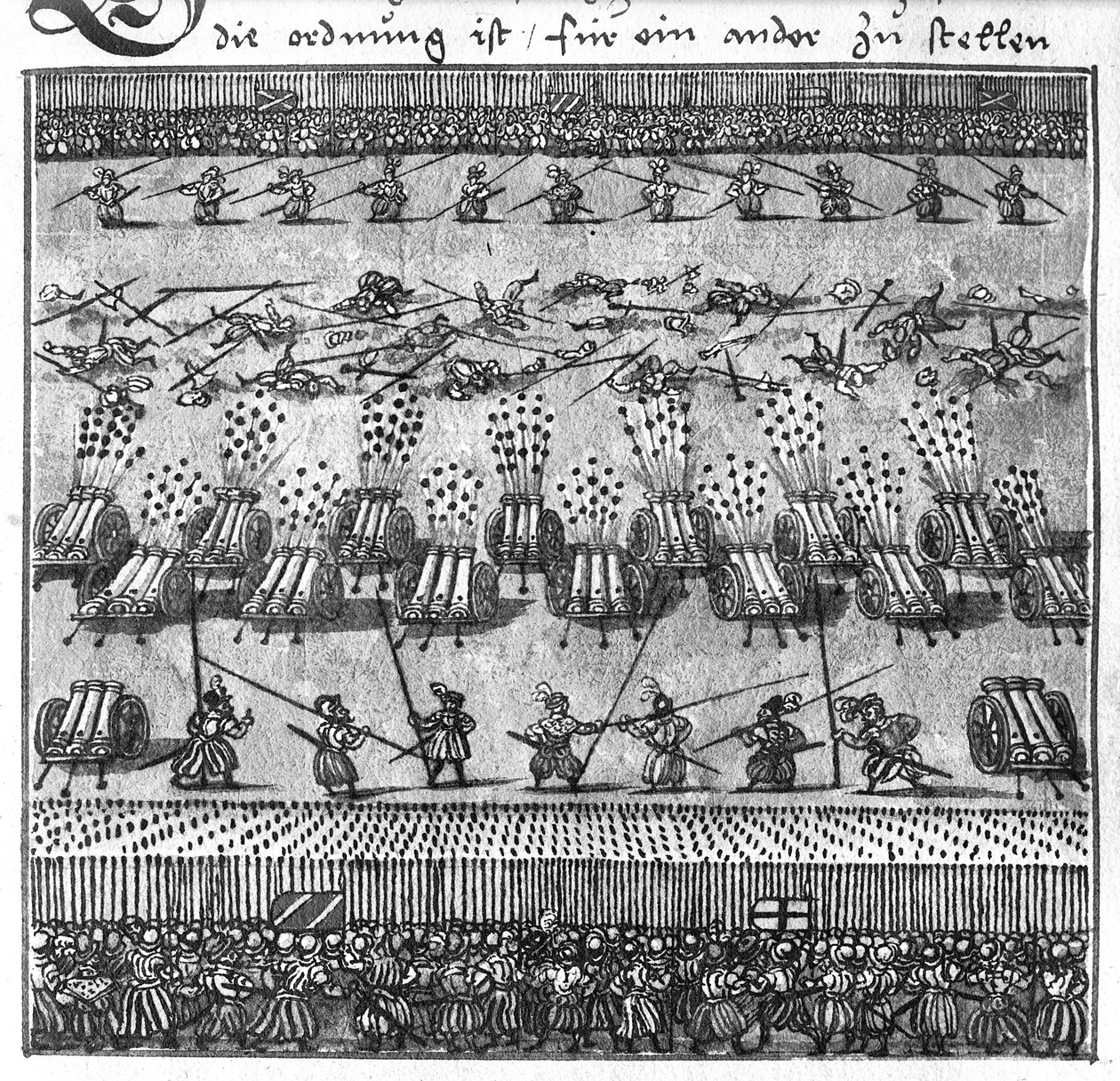 Tactisch Gebruik van Artillerie: Direct Vuren, illustratie uit 