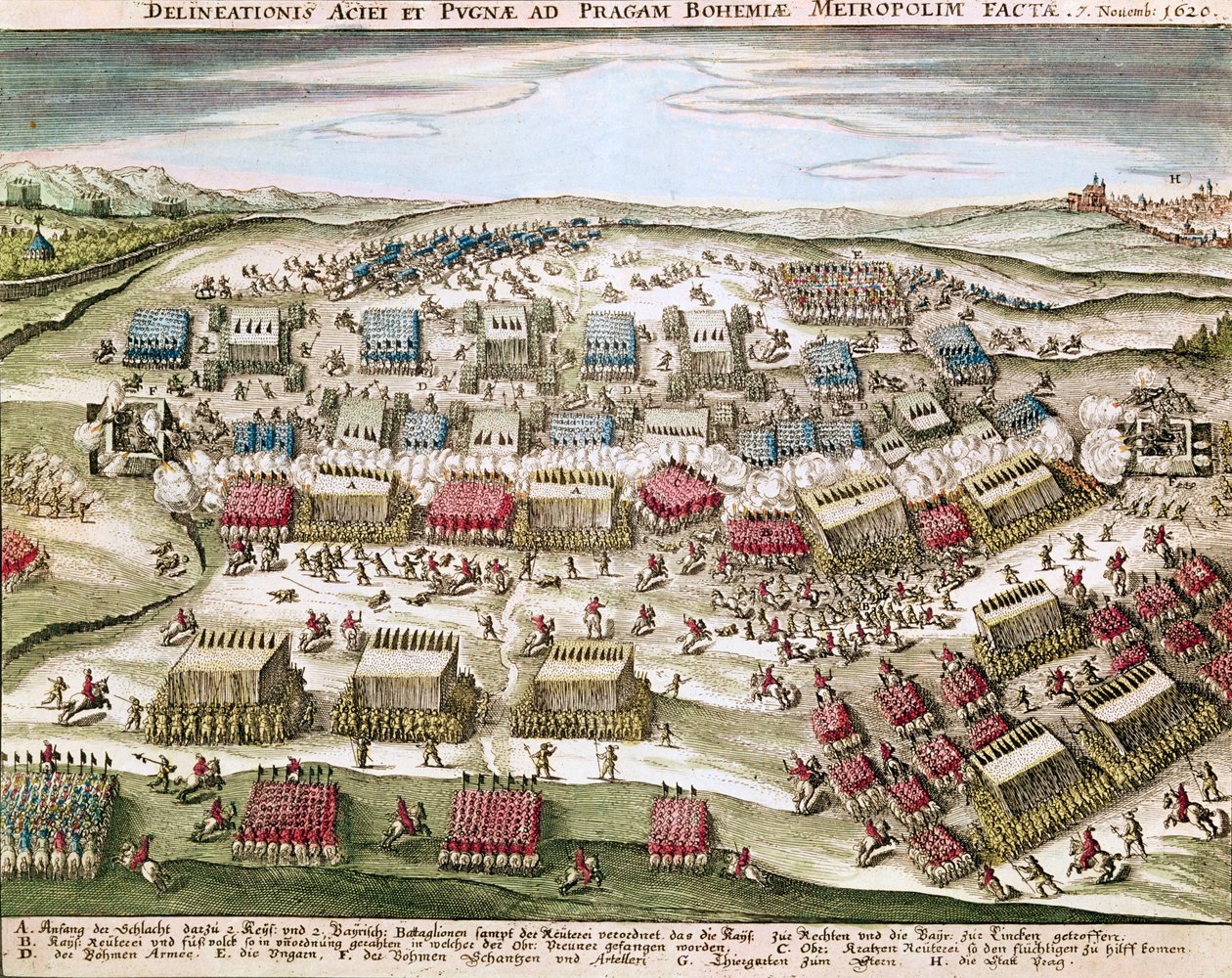 De Slag bij de Witte Berg (Weissen Berg), 8 november 1620 door German School