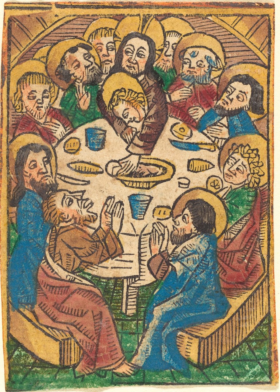 Laatste avondmaal door German 15th Century