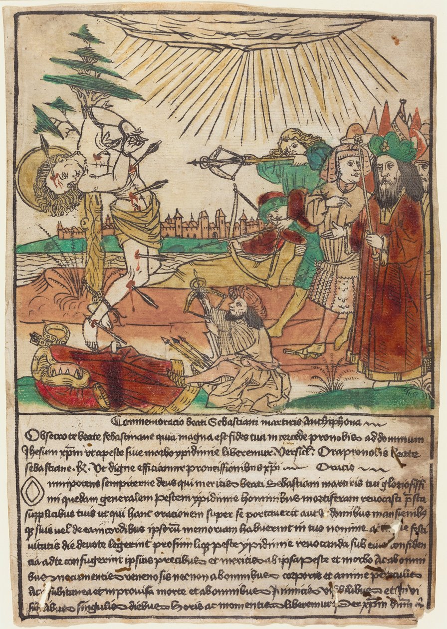 Sint Sebastiaan door German 15th Century