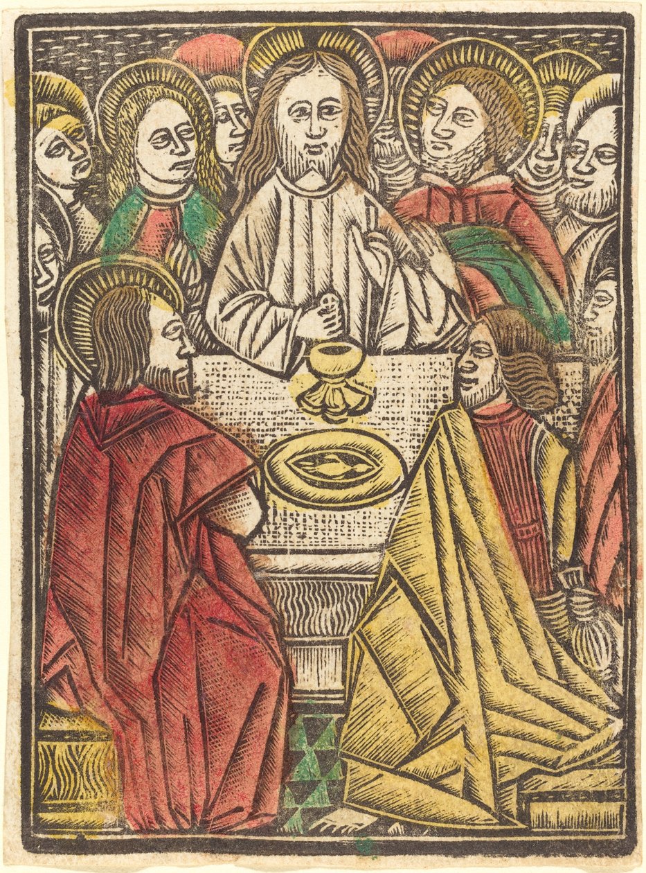 Het Laatste Avondmaal door German 15th Century