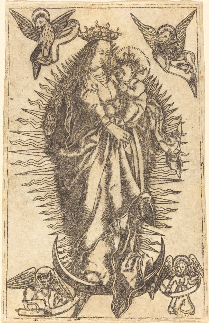 Madonna en kind door German 16th Century