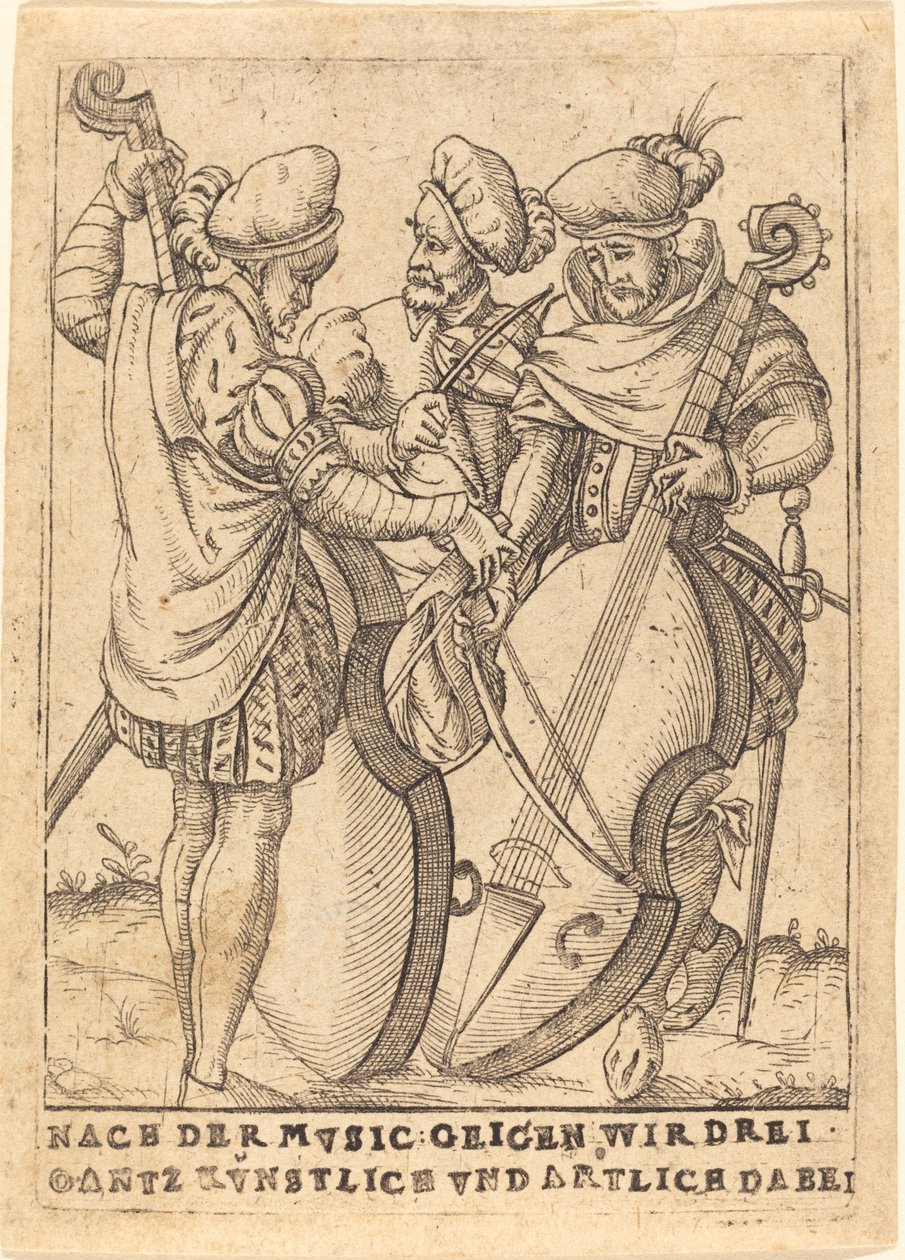 Na de muziek: Wij drieën spelen heel kunstig en vaardig door German 16th Century