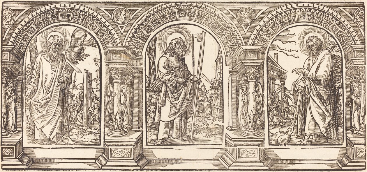 Christus en Zijn Discipelen IV door German 16th Century after Martin Schongauer