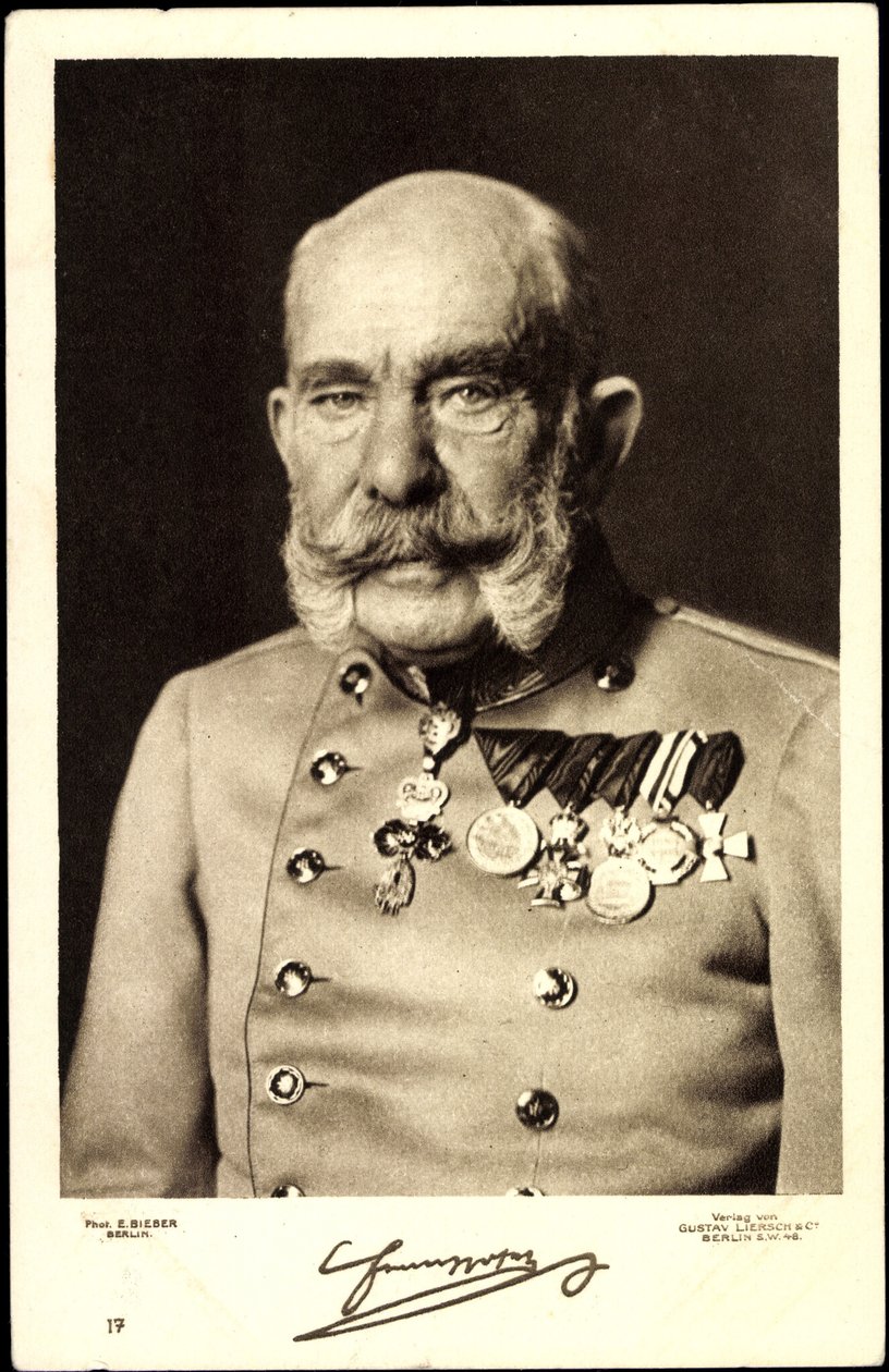 Keizer Franz Josef I van Oostenrijk door German Photographer