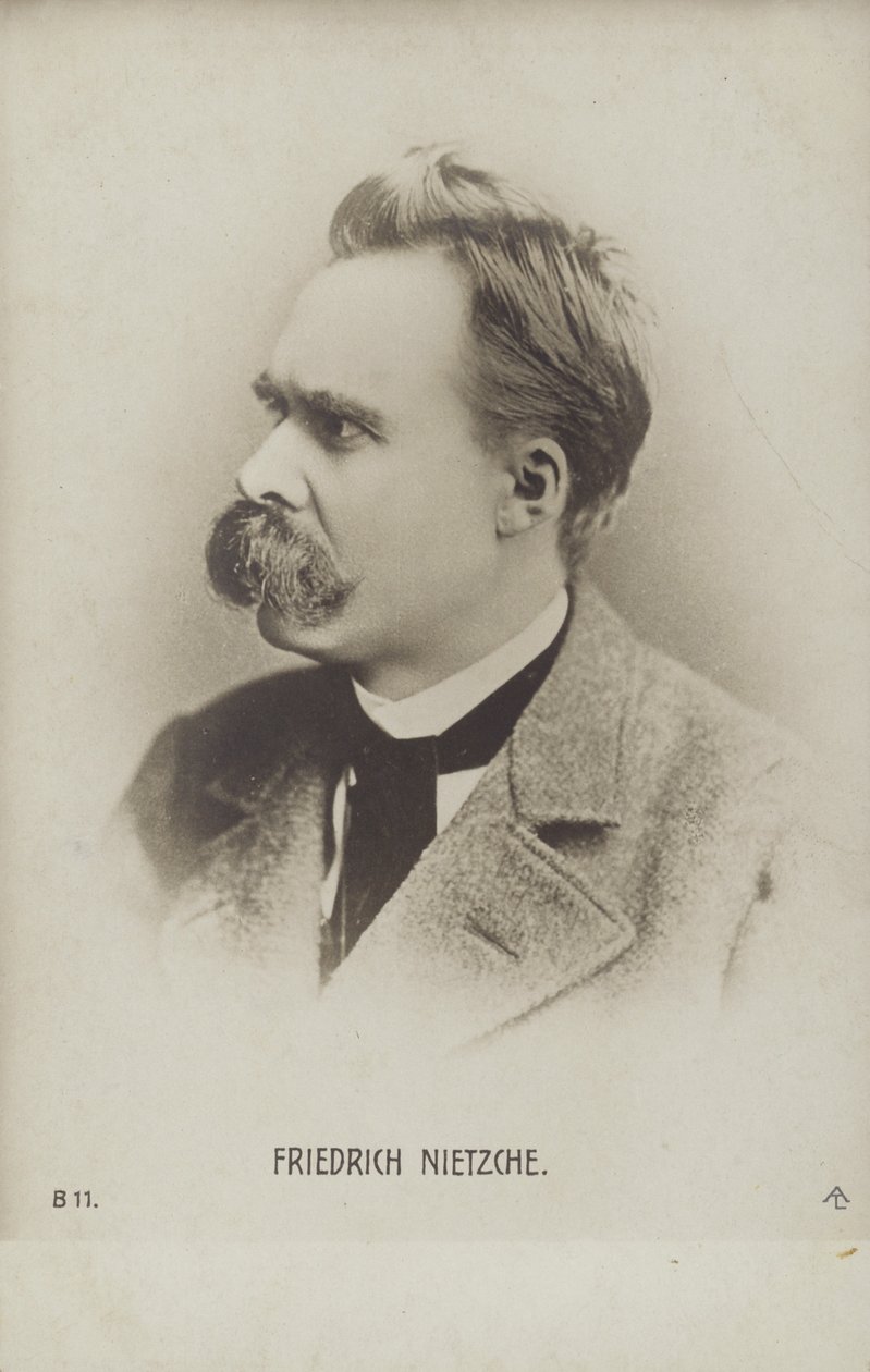 Friedrich Nietzche (1844-1900), Duits filosoof en schrijver (z/w foto) door German Photographer