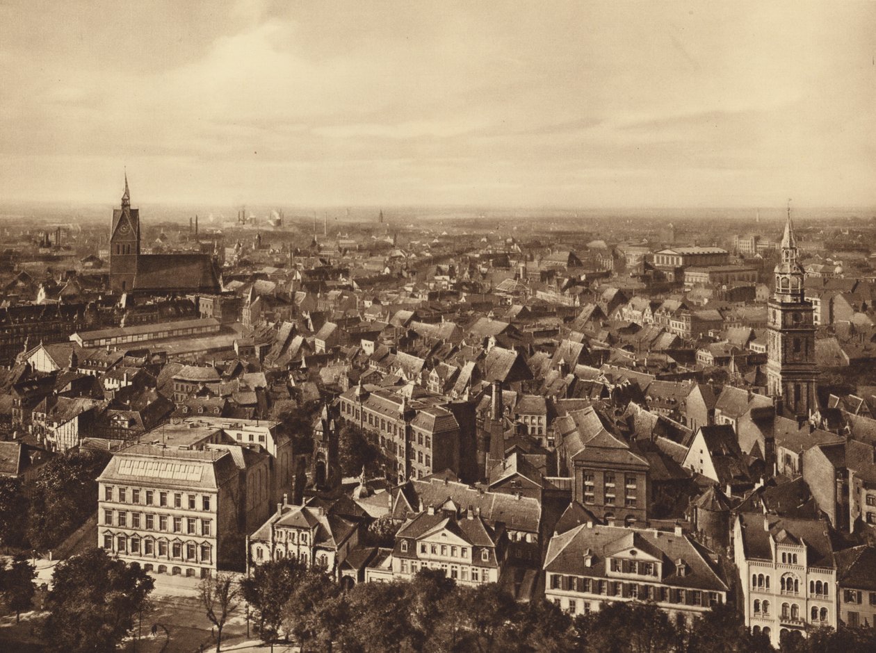 Hart van de oude stad, Hannover (z/w foto) door German Photographer