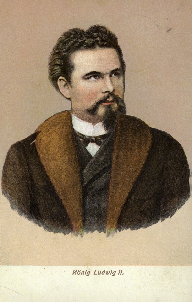 Ludwig II (ingekleurde foto) door German Photographer