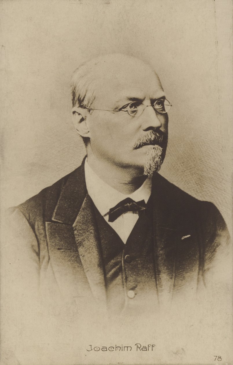 Portret van Joachim Raff (z/w foto) door German Photographer