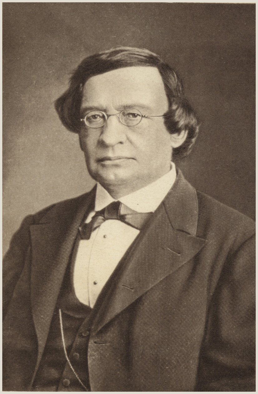 Portret van Wilhelm Taubert (z/w foto) door German Photographer