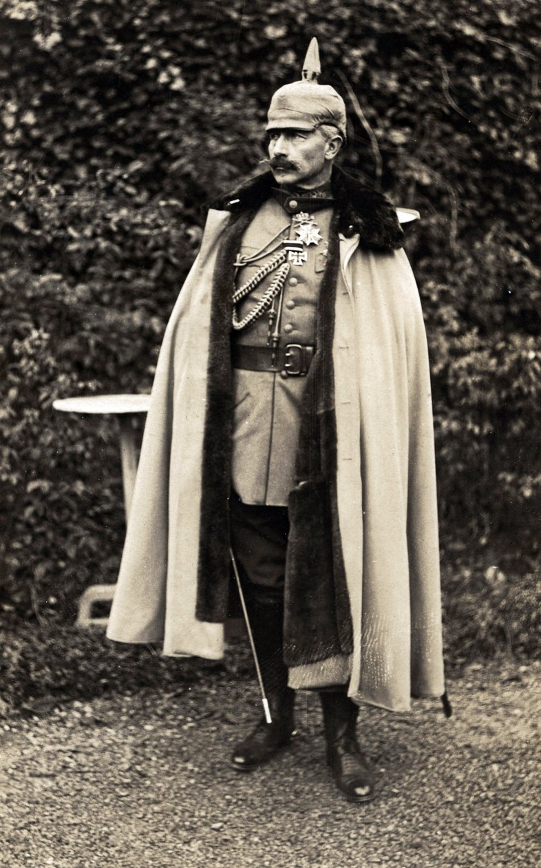 Portret van de Duitse keizer Wilhelm II in 1913 (foto) door German Photographer