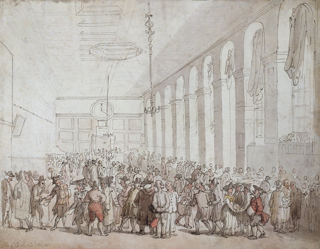 Een rondedans op het stadsplein, uit Oude Neurenbergse gebruiken en praktijken in spellen en liederen, heruitgegeven 1831 door German School