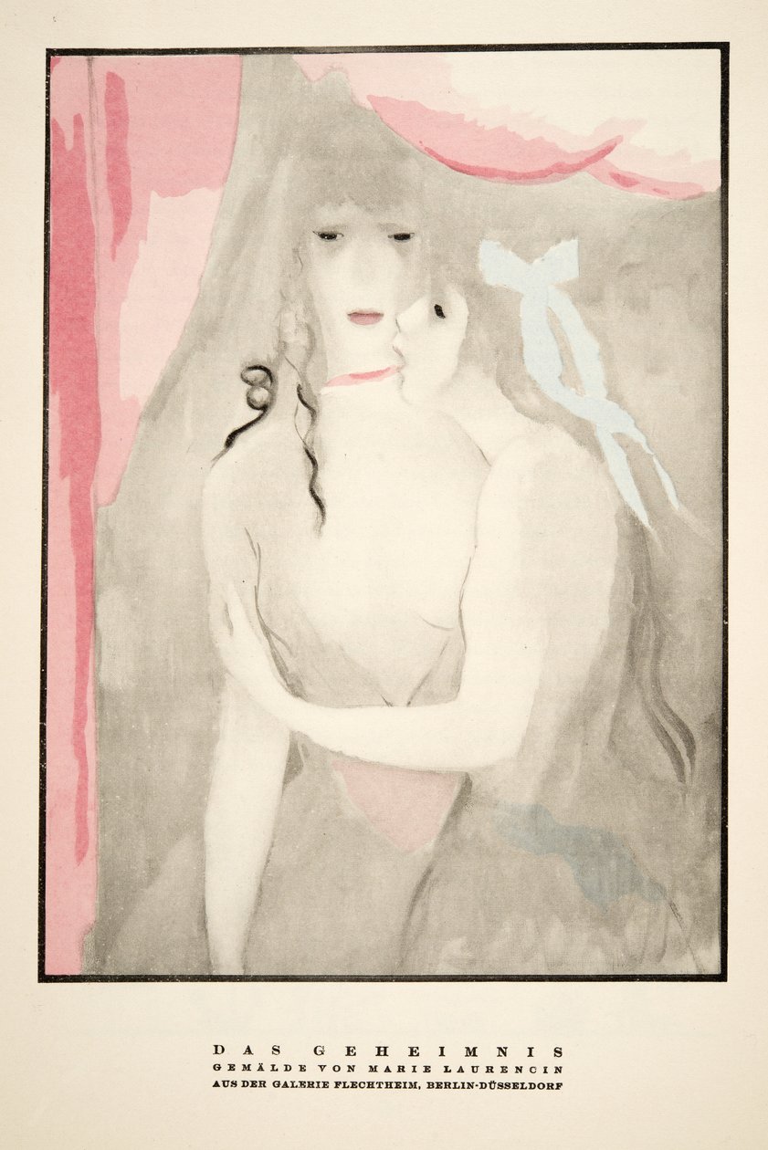 Advertentie voor Galerie Flechtheim, uit Styl, pub.1922 (pochoirdruk) door German School