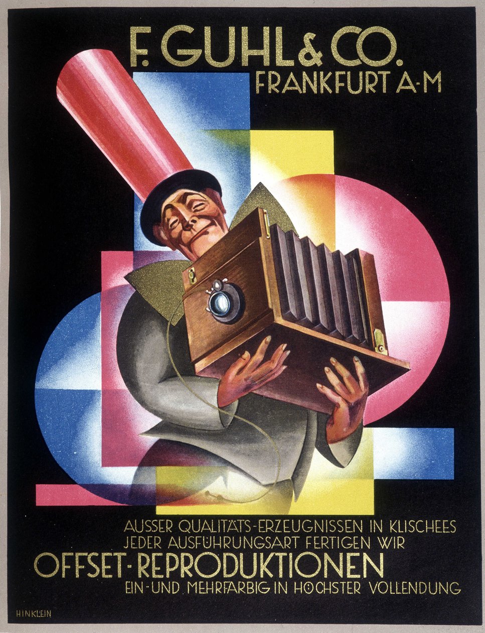 Reclame voor de Duitse camerafabrikant Offset. In 