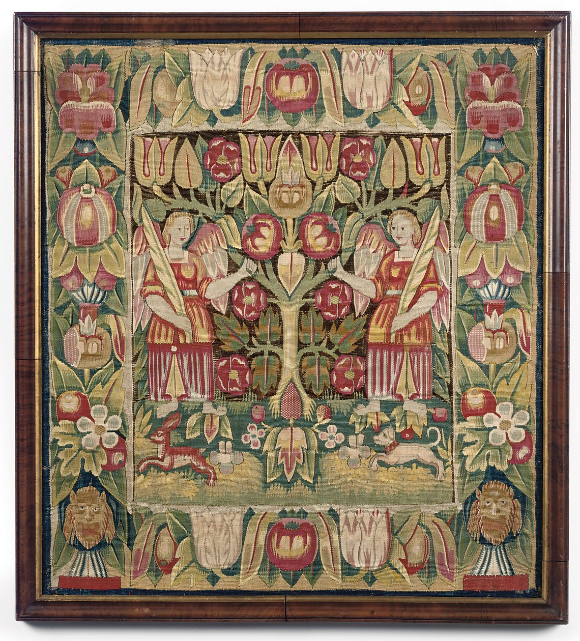 Allegorische tapijt kussenhoes, Noord-Duitsland, waarschijnlijk Hamburg, ca. 1600-50 door German School