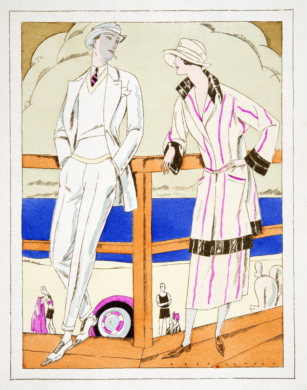 Ammeer, outfits door Gerard Bresser, uit Styl, uitgegeven 1922 door German School