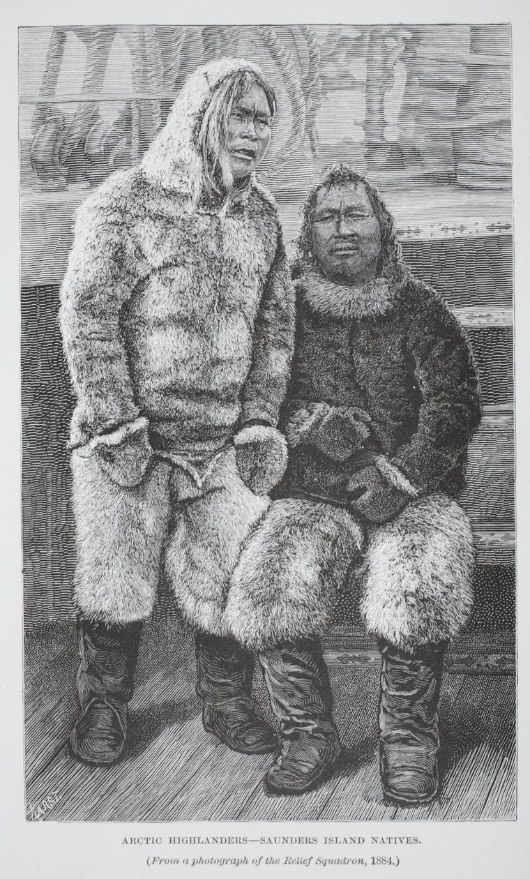 Arctische Hooglanders - Inheemsen van Saunders-eiland, Londen 1886 door German School